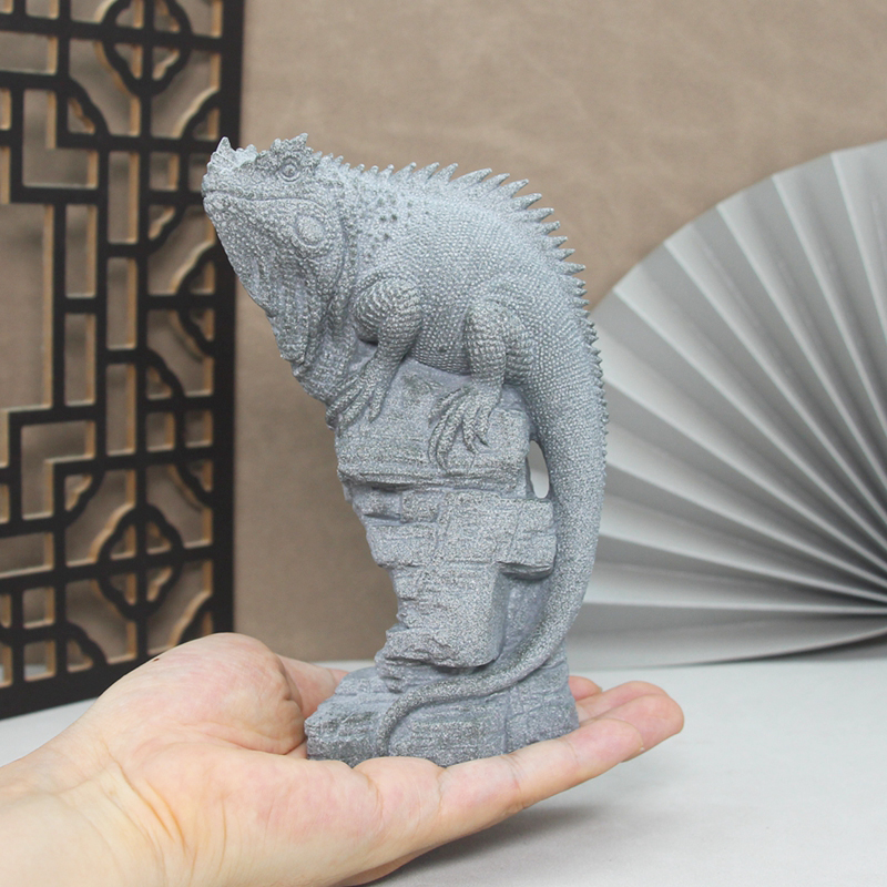 Bonsai Garden China - Artificial Stone Lizard Lion Dragon Figurines