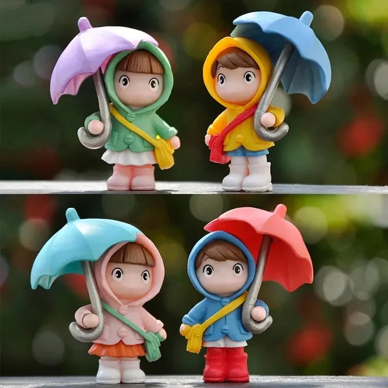 Bonsai Garden China - Mini Cute Figurines Miniature Umbrella Girl