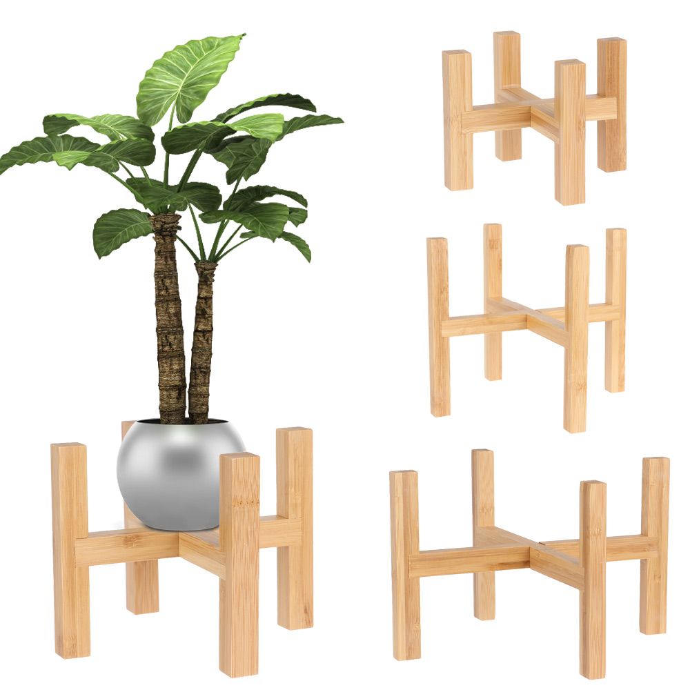 Bonsai Garden Stand - Bonsai Display Stand Bamboo Trays Floor-Standing