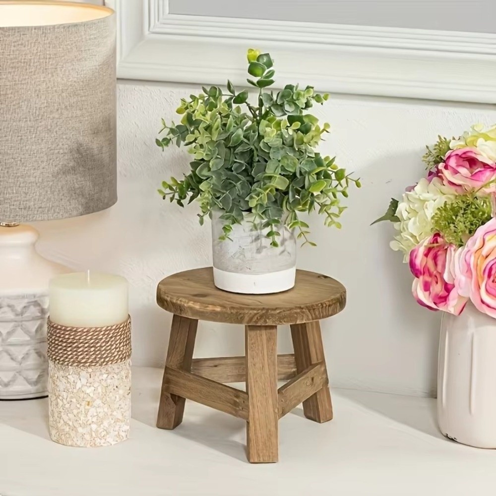 Bonsai Garden Stand - Modern Bonsai Rack Wooden Mini Stool