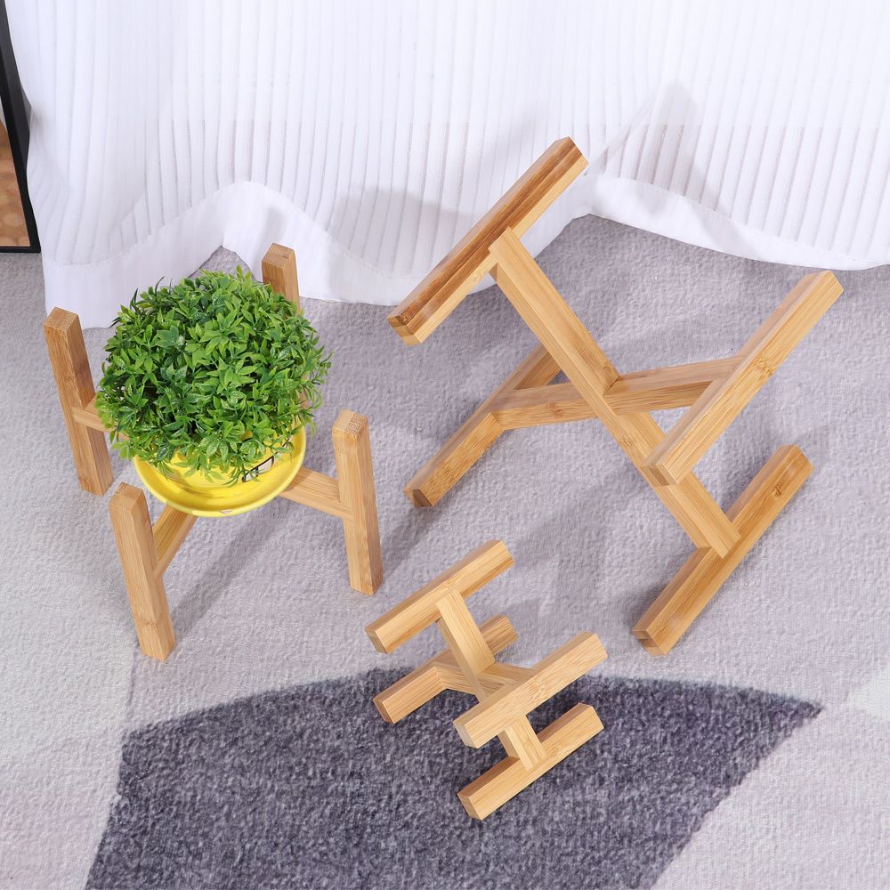 Wood Flowerpot Holder Floor-St - đánh giá và giá Bonsai Garden Stand