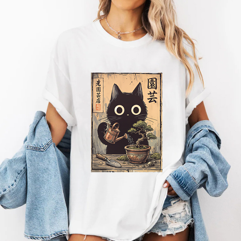 Bonsai Black Cat T-Shirt  Japa - đánh giá và giá Bonsai Garden China