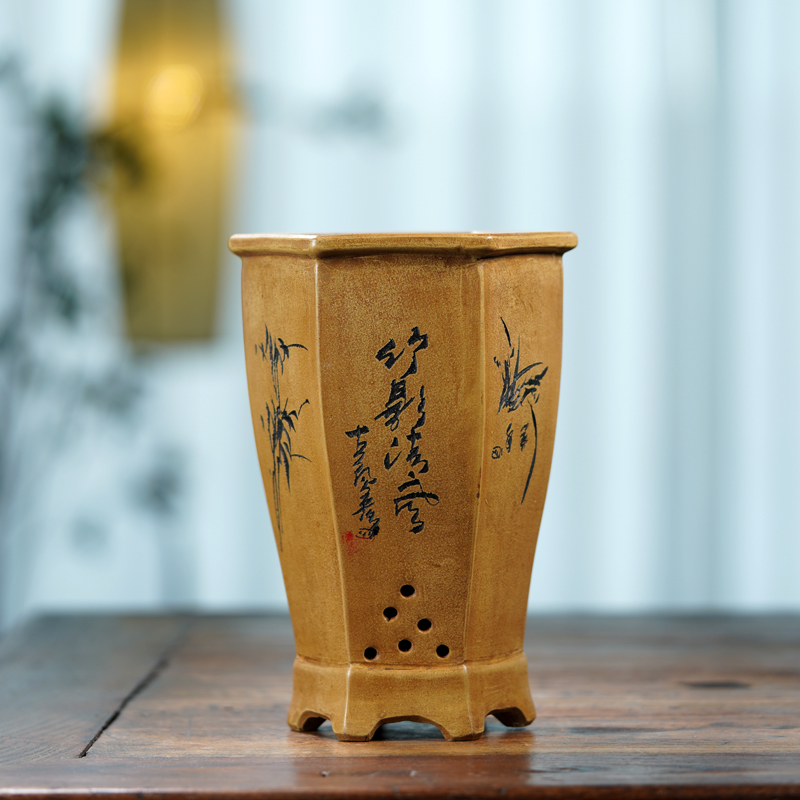 Gốm Hexqgon Cây Cảnh Nồi Truyề - đánh giá và giá Bonsai Garden China