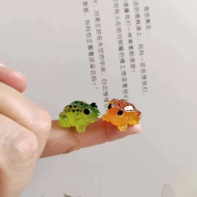 Lovely Tiny Orange Green Frogs - đánh giá và giá Bonsai Garden China