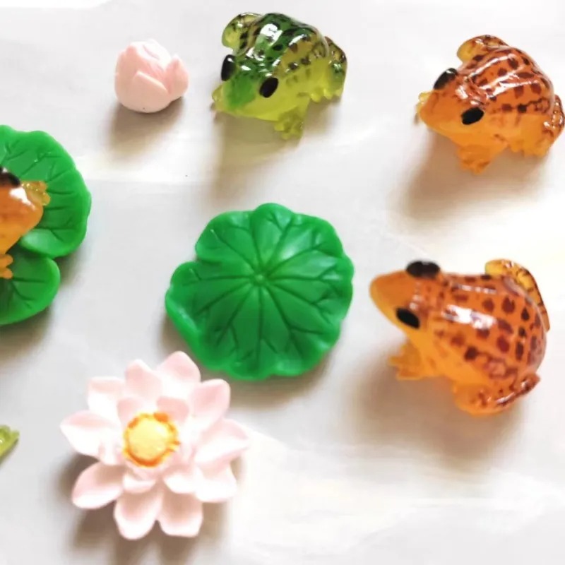Lovely Tiny Orange Green Frogs - đánh giá và giá Bonsai Garden China