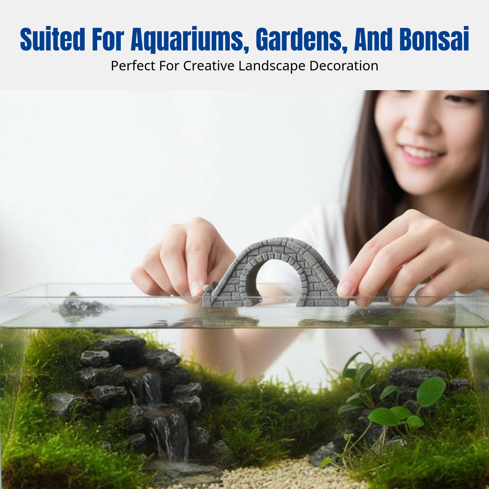 Resin Stone Bridge Mini Landsc - đánh giá và giá Bonsai Garden China